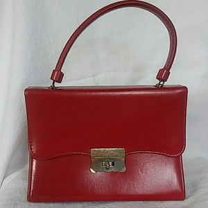 RED VINTAGE HAND BAG